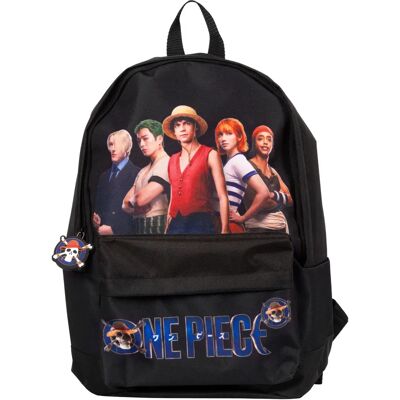 One Piece - Offiziell Doppeltes Hauptfach - Schwarz - Rucksack One Piece - Offiziell Doppeltes Hauptfach - Schwarz - Rucksack