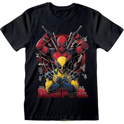 Heroes Inc Deadpool Waffen XL T-Shirt - T-Shirt Heroes Inc Deadpool Waffen XL T-Shirt - T-Shirt