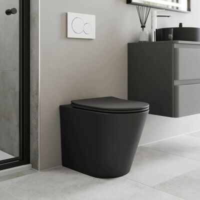 Affine - Back to Wall Rimless - Matt Black - Toilet Affine - Back to Wall Rimless - Matt Black - Toilet
