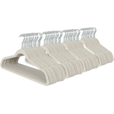 Harbour Housewares - 100x Velvet Non-Slip Hangers - 45cm - Hangers Harbour Housewares - 100x Velvet Non-Slip Hangers - 45cm - Hangers
