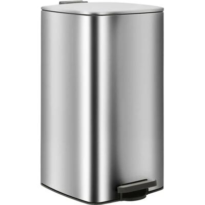 Harbour Housewares - 30L Square Pedal Bin - Chrome Harbour Housewares - 30L Square Pedal Bin - Chrome