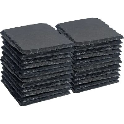 Argon - Slate Coasters 24x - Natural - Tableware Set Argon - Slate Coasters 24x - Natural - Tableware Set
