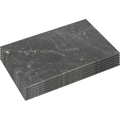 Argon Tableware - Rectangle Marble - Black - Placemats Argon Tableware - Rectangle Marble - Black - Placemats