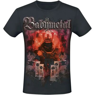 Babymetal Red Demon Flags T-Paita - Musta - S - Virallinen tavara Babymetal Red Demon Flags T-Paita - Musta - S - Virallinen tavara
