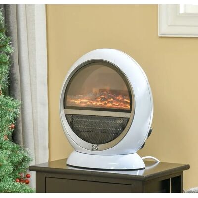 Marco Paul White Ceramic Heater - Portable 1500W Convection Flame Effect for Home Marco Paul White Ceramic Heater - Portable 1500W Convection Flame Effect for Home