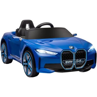 HOMCOM BMW i4 Licensed 12V Kids Electric Ride-On Car - Blue HOMCOM BMW i4 Licensed 12V Kids Electric Ride-On Car - Blue