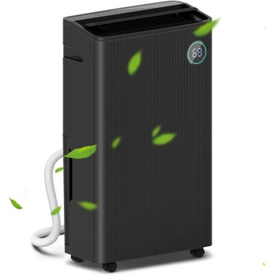 HOMCOM 5500mL Compact Dehumidifier - Black - 16L/Day - Home Laundry HOMCOM 5500mL Compact Dehumidifier - Black - 16L/Day - Home Laundry