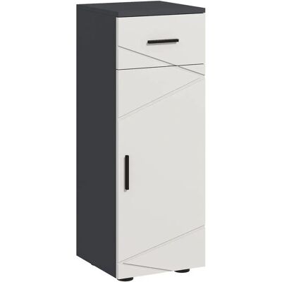 kleankin Slim Bathroom Cabinet - Adjustable Shelves, Soft Close, Grey kleankin Slim Bathroom Cabinet - Adjustable Shelves, Soft Close, Grey