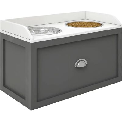 PawHut - Raised Dog Bowl - 21L Storage Drawer - Dog Bowl PawHut - Raised Dog Bowl - 21L Storage Drawer - Dog Bowl