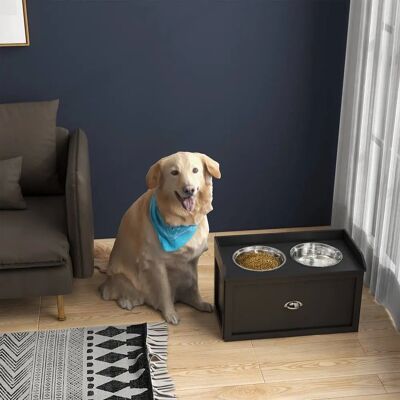 PawHut - Raised Dog Bowl - Stainless Steel - Dog Feeder PawHut - Raised Dog Bowl - Stainless Steel - Dog Feeder