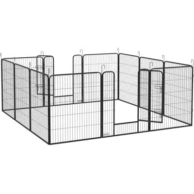 PawHut Heavy Duty Puppy Playpen - 12 Panels - Indoor/Outdoor PawHut Heavy Duty Puppy Playpen - 12 Panels - Indoor/Outdoor