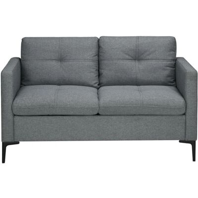 HOMCOM Modern Loveseat Sofa Upholstered 2 Seater Settee - Sofa HOMCOM Modern Loveseat Sofa Upholstered 2 Seater Settee - Sofa