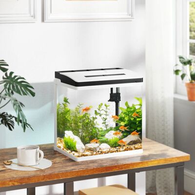 PawHut 13L Glass Aquarium - LED lighting PawHut 13L Glass Aquarium - LED lighting