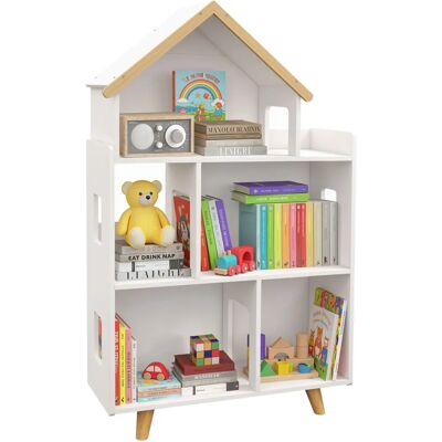 ZONEKIZ White 3 Tier Toy Storage Shelf - Toy Storage Shelf ZONEKIZ White 3 Tier Toy Storage Shelf - Toy Storage Shelf
