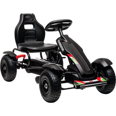 HOMCOM - Go Kart - Black - Adjustable seat - Pedal Go Kart HOMCOM - Go Kart - Black - Adjustable seat - Pedal Go Kart