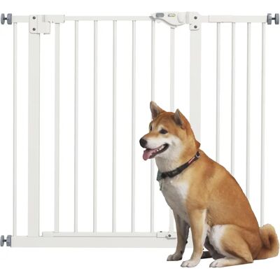 PawHut - Adjustable Safety Gate with Extension - White PawHut - Adjustable Safety Gate with Extension - White