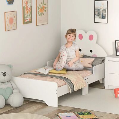 ZONEKIZ - Rabbit Design - White - Toddler Bed ZONEKIZ - Rabbit Design - White - Toddler Bed