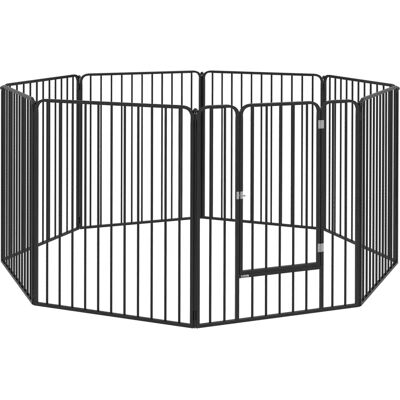 PawHut - 8 Panels Heavy Duty Dog Pen - 100cm - Pet Playpen PawHut - 8 Panels Heavy Duty Dog Pen - 100cm - Pet Playpen