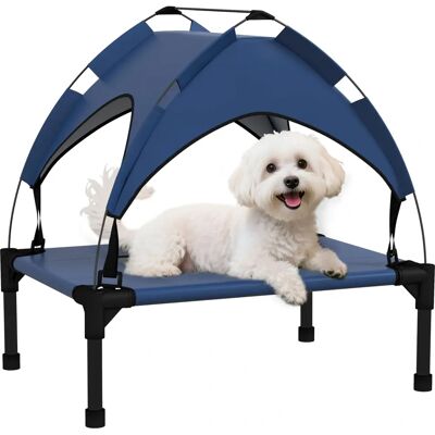 PawHut - Cooling Raised Dog Bed - Dark Blue - Mini - Dog Bed PawHut - Cooling Raised Dog Bed - Dark Blue - Mini - Dog Bed