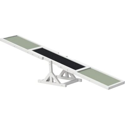 PawHut - Wooden Pet Seesaw - White - Pet Seesaw PawHut - Wooden Pet Seesaw - White - Pet Seesaw