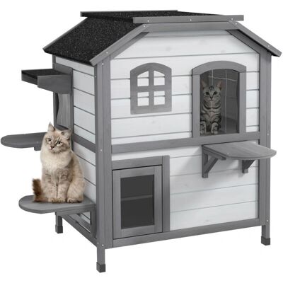 PawHut - Kitten Condo - Open Roof - White - Cat furniture PawHut - Kitten Condo - Open Roof - White - Cat furniture