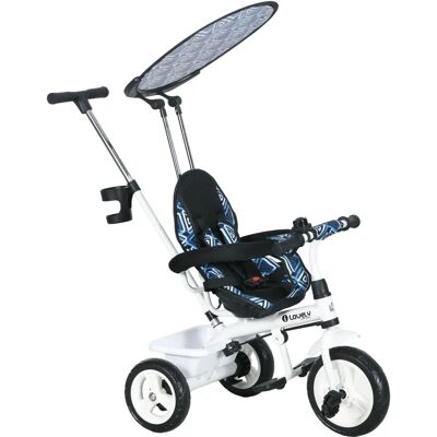 HOMCOM - 6 in 1 Kids Tricycle - Blue HOMCOM - 6 in 1 Kids Tricycle - Blue