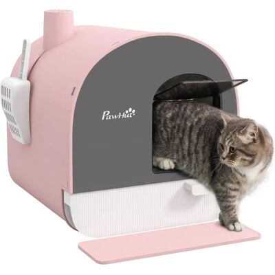 PawHut - Cat Litter Box Kitten - Pink - Cat Litter Box PawHut - Cat Litter Box Kitten - Pink - Cat Litter Box