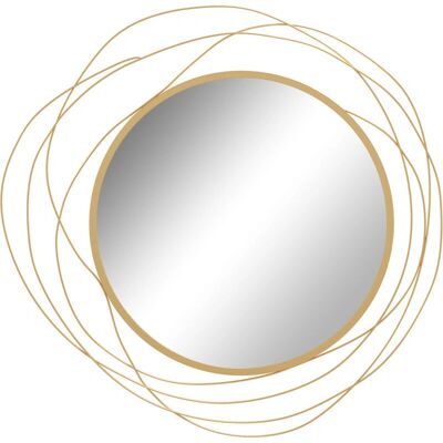 HOMCOM Metal Wall Art 65cm Round Mirror - Wall Mirror HOMCOM Metal Wall Art 65cm Round Mirror - Wall Mirror