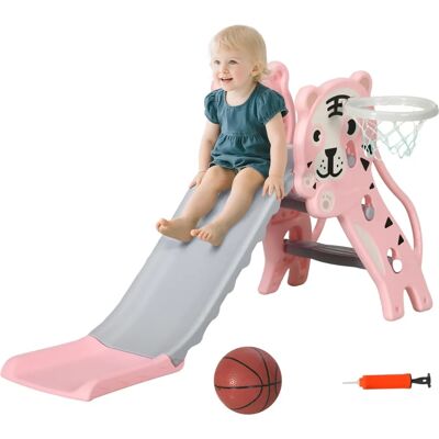 AIYAPLAY Kids Slide with Basketball Hoop - Kids Slide AIYAPLAY Kids Slide with Basketball Hoop - Kids Slide