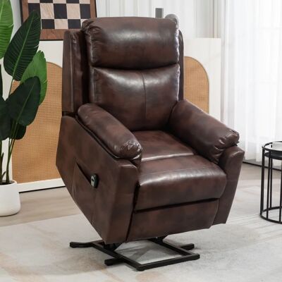 HOMCOM Power Lift Chair Electric Riser Recliner - Brown HOMCOM Power Lift Chair Electric Riser Recliner - Brown