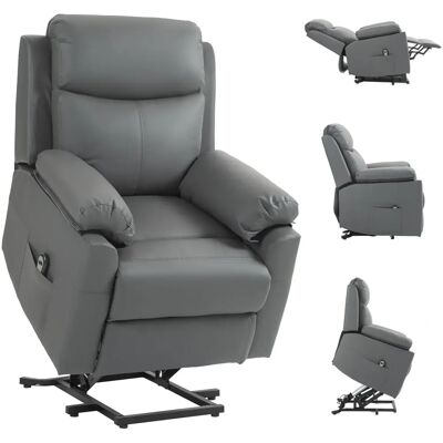 HOMCOM Power Lift Chair Electric Riser Armchair - Grey HOMCOM Power Lift Chair Electric Riser Armchair - Grey