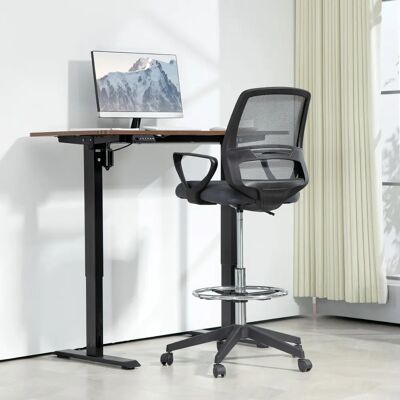 Vinsetto - Draughtsman Chair - Grey - Office Chair Vinsetto - Draughtsman Chair - Grey - Office Chair