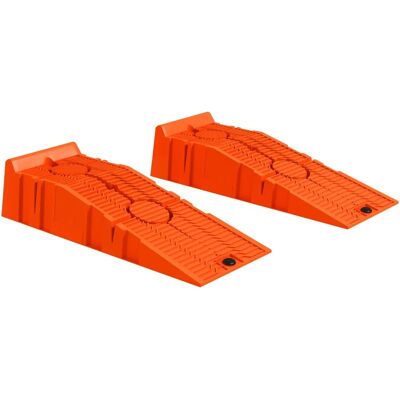 DURHAND - 2.5 Ton Plastic Car Lifting Ramp - Orange DURHAND - 2.5 Ton Plastic Car Lifting Ramp - Orange