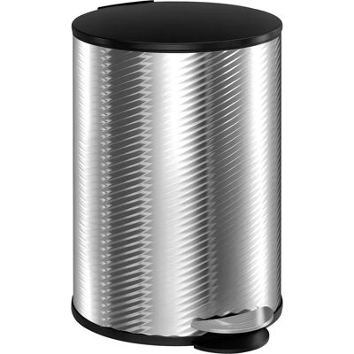 HOMCOM 20L Kitchen Pedal Bin - Stainless Steel - Silver HOMCOM 20L Kitchen Pedal Bin - Stainless Steel - Silver