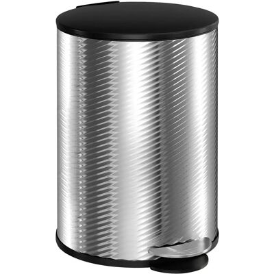 HOMCOM - 20 Litre Bin - Stainless - Soft-Close - Kitchen Bin HOMCOM - 20 Litre Bin - Stainless - Soft-Close - Kitchen Bin
