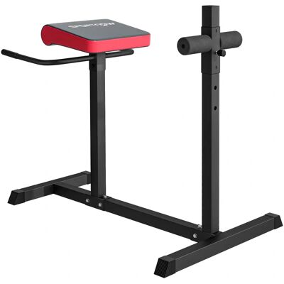 SPORTNOW - Back Extension Roman Chair - Adjustable Leg Roller - Six Leg Roller Positions - Hyperextension Bench SPORTNOW - Back Extension Roman Chair - Adjustable Leg Roller - Six Leg Roller Positions - Hyperextension Bench
