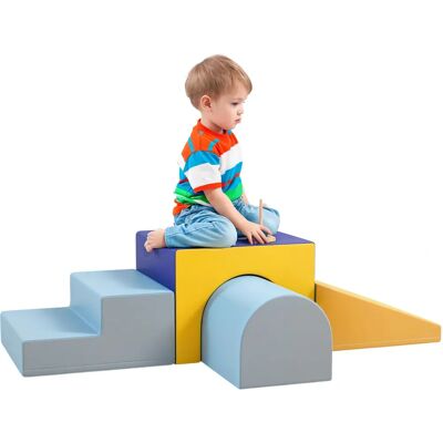HOMCOM 4-piece Soft Play Set - Baby Foam Blocks HOMCOM 4-piece Soft Play Set - Baby Foam Blocks
