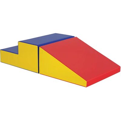 HOMCOM 2 Piece Soft Play Set for Toddler Climb and Crawl - Play Set HOMCOM 2 Piece Soft Play Set for Toddler Climb and Crawl - Play Set