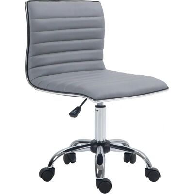 Homcom Light Grey Adjustable Office Chair - Office Chair Homcom Light Grey Adjustable Office Chair - Office Chair