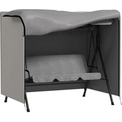 Outsunny Garden Furniture Cover - Light Grey - Patio Swing Chair Cover Outsunny Garden Furniture Cover - Light Grey - Patio Swing Chair Cover