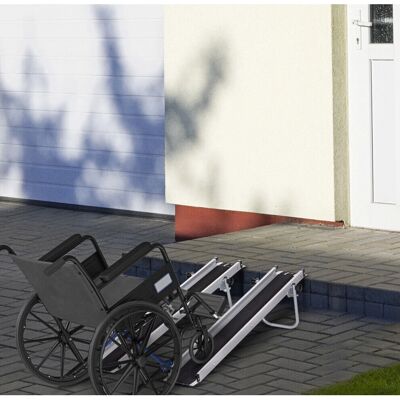 HOMCOM - Aluminium Telescopic - 244cm - Wheelchair Ramp HOMCOM - Aluminium Telescopic - 244cm - Wheelchair Ramp