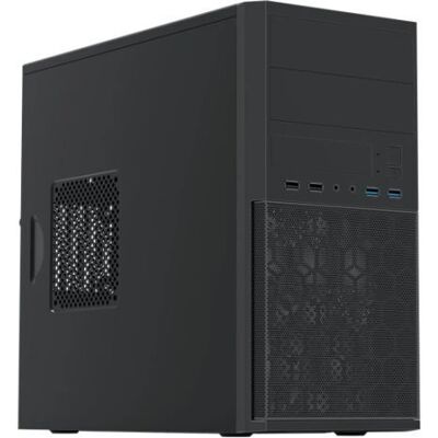 Vida Black Micro ATX Office Case - Mesh Front & 12cm Fan Vida Black Micro ATX Office Case - Mesh Front & 12cm Fan