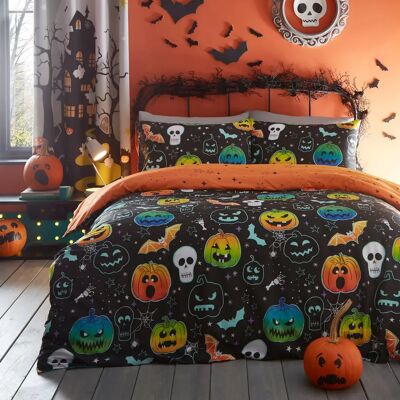 Bedlam Straszne Dynie i Czaszki Glow in the Dark Zestaw Pościeli Bedlam Straszne Dynie i Czaszki Glow in the Dark Zestaw Pościeli