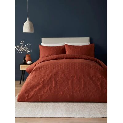Serene - Avery Stripe - Terracotta - Duvet Cover Bedding Set Serene - Avery Stripe - Terracotta - Duvet Cover Bedding Set