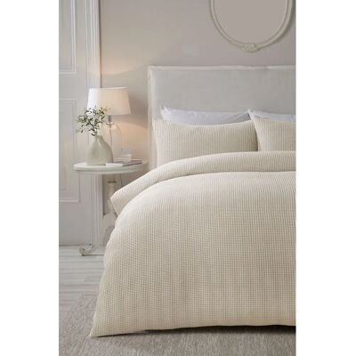 Serene Lindly Textured Waffle Duvet Cover Bedding Set - Bedding Set Serene Lindly Textured Waffle Duvet Cover Bedding Set - Bedding Set