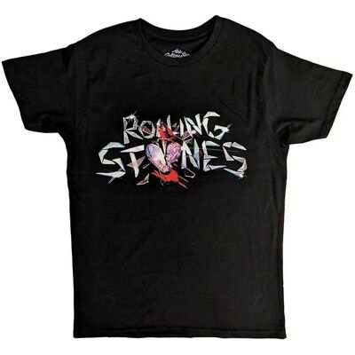 The Rolling Stones Hackney Diamonds Glass Logo Svart Liten - T-shirt The Rolling Stones Hackney Diamonds Glass Logo Svart Liten - T-shirt