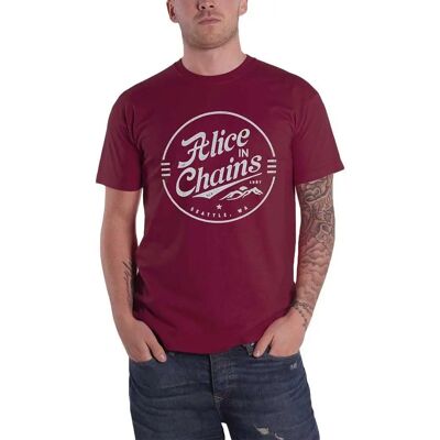 Alice In Chains Cirkel Emblem Röd Medium - T-shirt Alice In Chains Cirkel Emblem Röd Medium - T-shirt