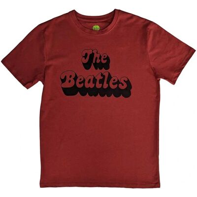 The Beatles Text Band Logo Shadow T-Shirt - T-Shirt The Beatles Text Band Logo Shadow T-Shirt - T-Shirt
