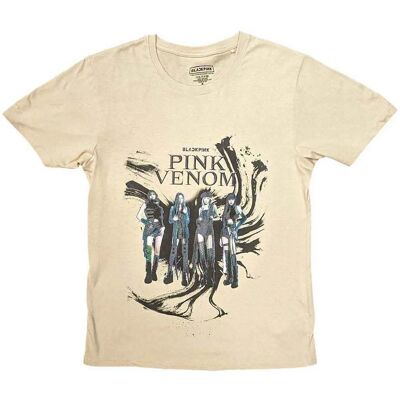 BlackPink Pink Venom Oil Stroke Sand L T-shirt BlackPink Pink Venom Oil Stroke Sand L T-shirt