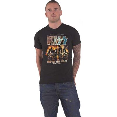 KISS End Of The Road Final Tour Svart S - T-shirt KISS End Of The Road Final Tour Svart S - T-shirt